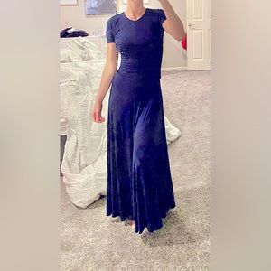Elizabeth James navy maxi dress